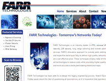 Tablet Screenshot of farrtechnologies.com